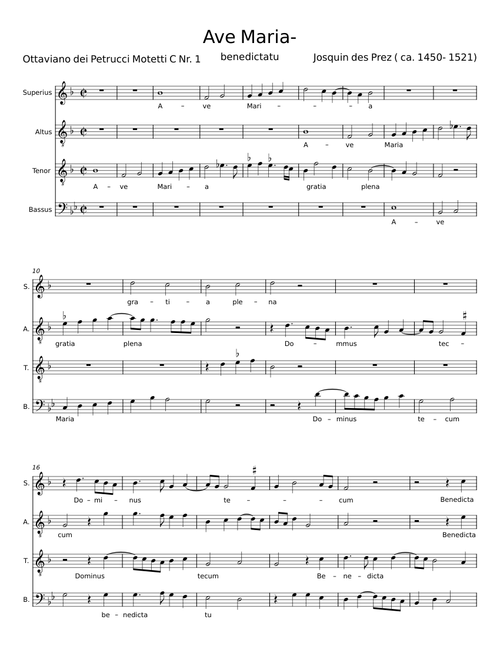 Ave Maria - Josquin des Prez