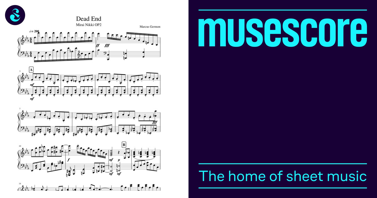 Dead End Sheet Music for Piano (Solo) | MuseScore.com