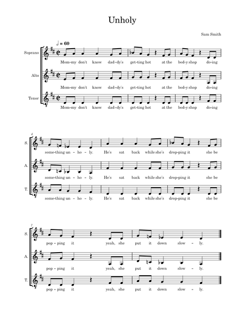 Unholy – Sam Smith