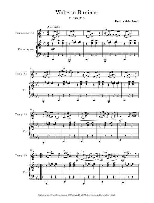 Waltz in B Minor, Op. 18 – Franz Schubert