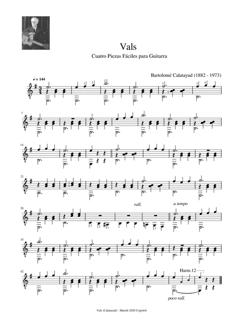 Vals - Calatayud, Bartolomé (1882 - 1973)