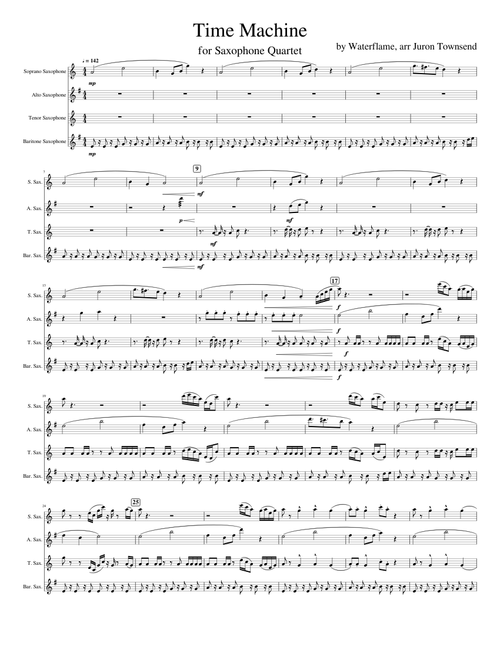 Time Machine - Saxophone Quartet