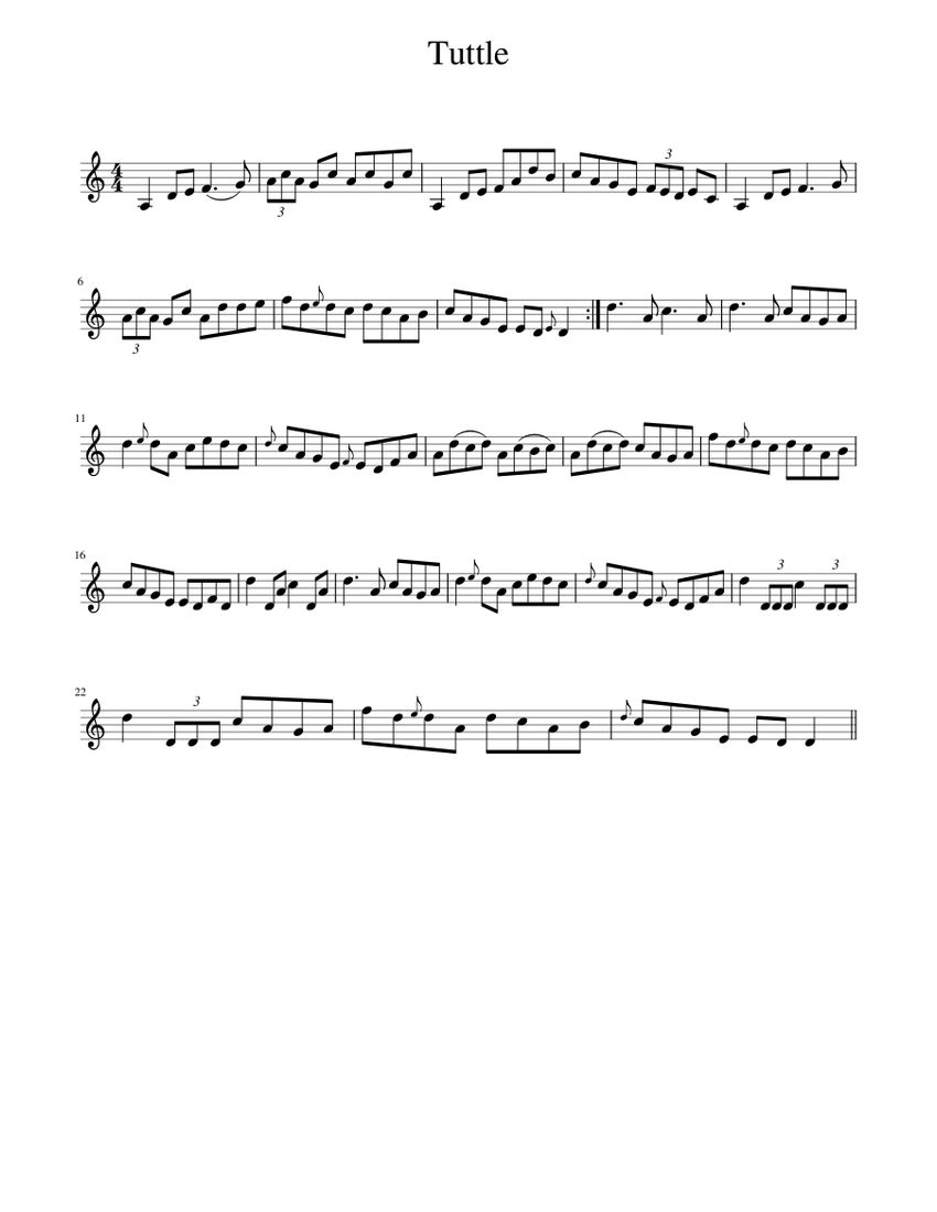 Tuttle Instrument Tuttle Sheet music for Piano (Solo) Easy | Musescore.com
