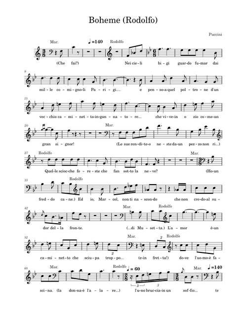La bohème, SC 67 – Giacomo Puccini