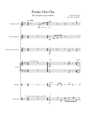 Funky Cha Cha – Arturo Sandoval Funky Cha-Cha Sheet Music for Piano ...