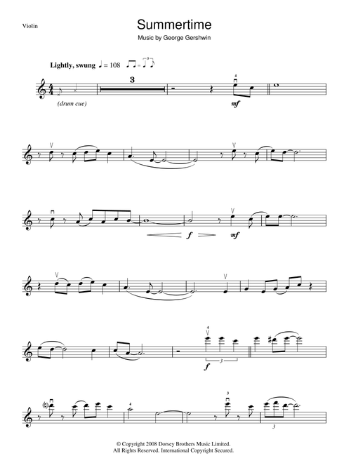 Summertime - George Gershwin (Violin Solo)