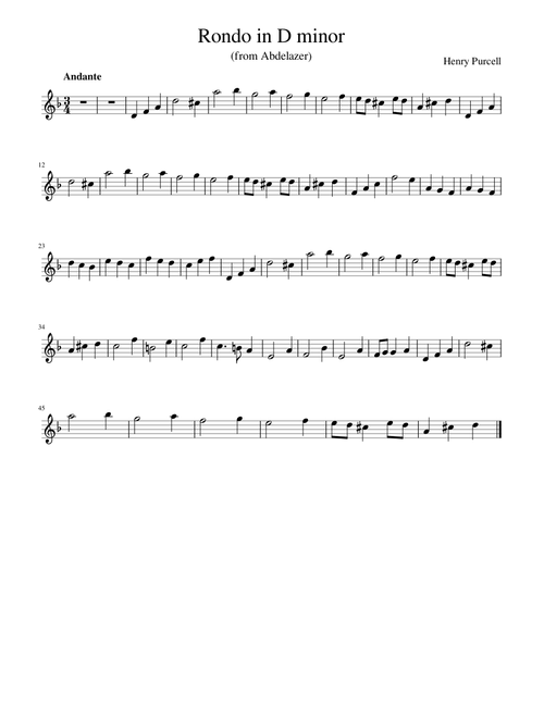 Rondo in D minor