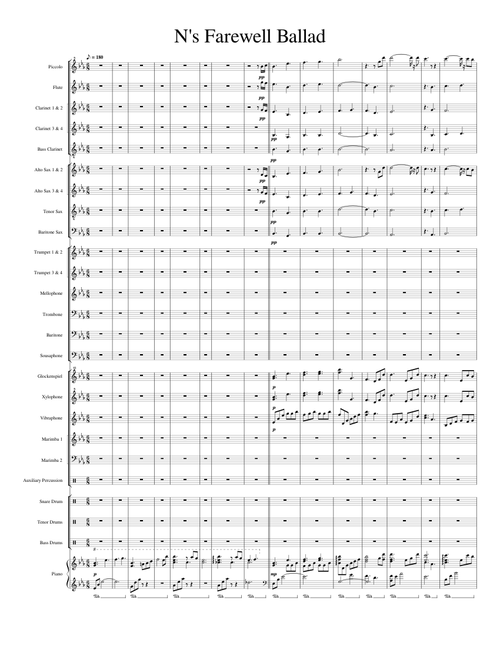 N's Farewell Marching Band Arrangement