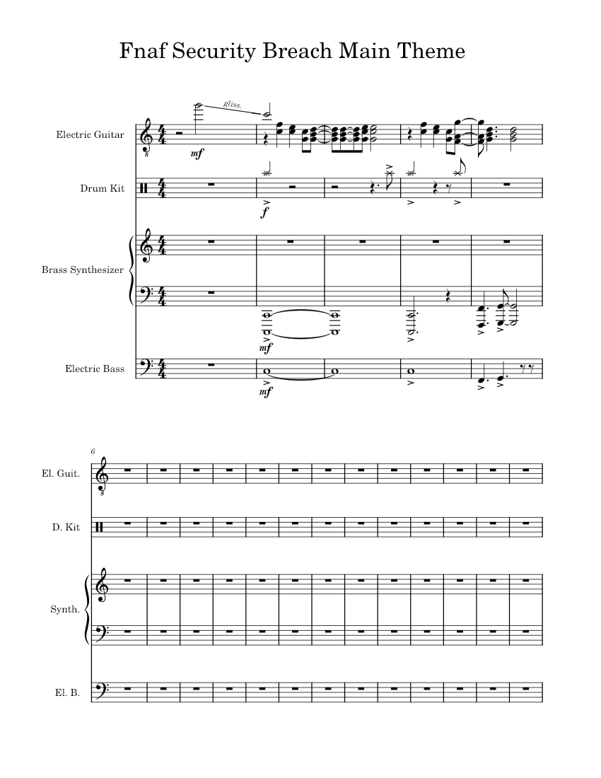 Fnaf Security Breach Main Theme FNaF Security Breach OST Fnaf