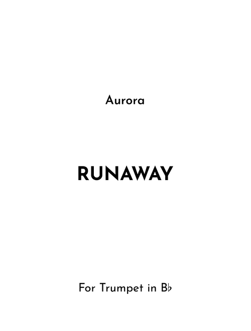 Runaway (Arr. Jireh J.) - Aurora (Trumpet Solo)