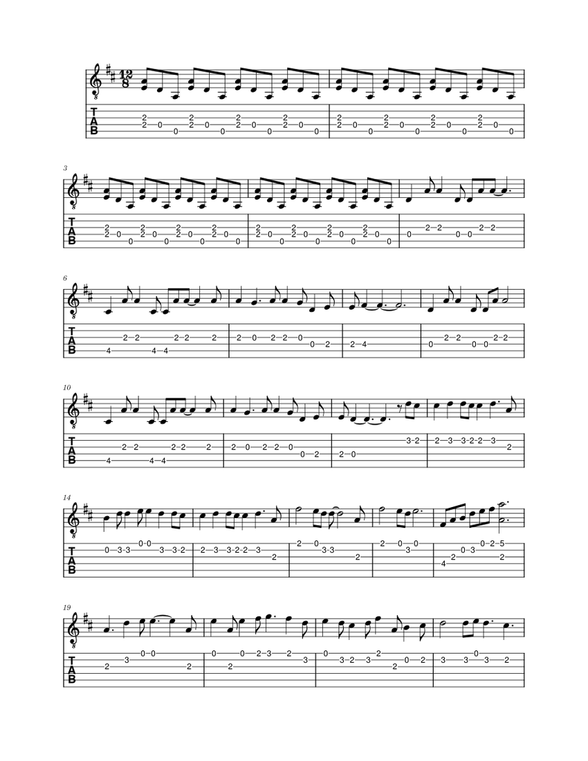 Himitsu – Sumika Sheet Music and Tab for Guitar (Solo) | MuseScore.com