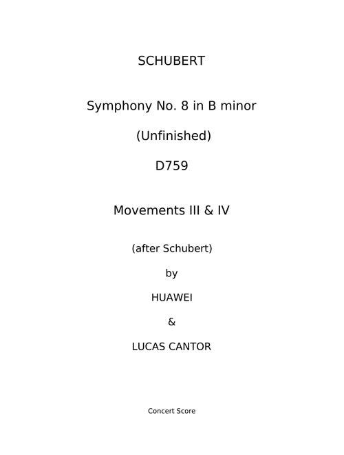 Symphony No. 8 in B Minor: "Unfinished" - Franz Schubert