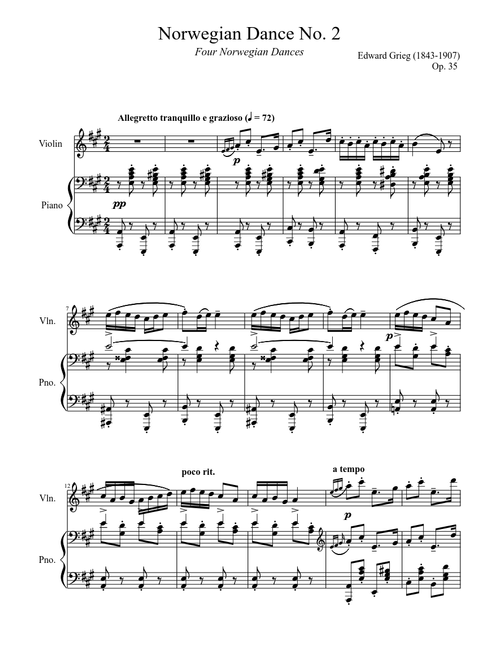 Norwegian Dance No. 2