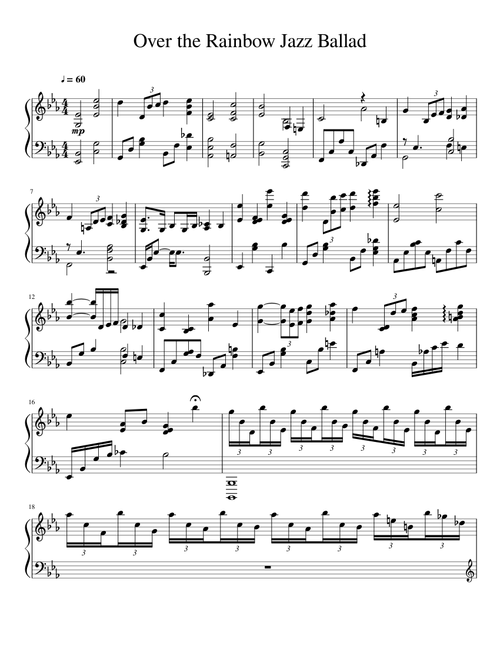 Over the Rainbow Jazz Ballad