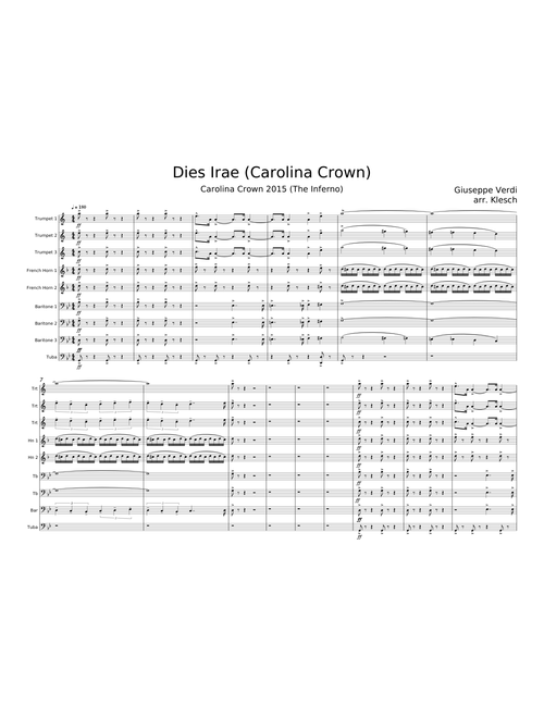 Dies Irae - Carolina Crown