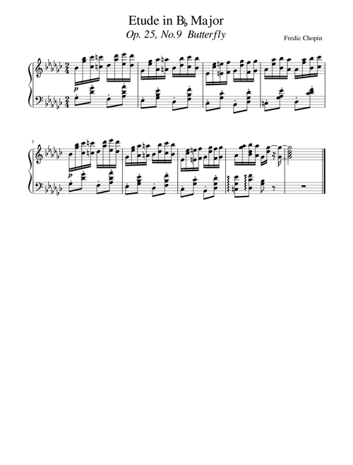 Chopin Butterfly