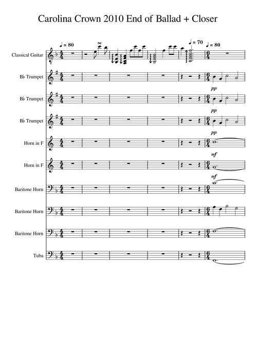 Carolina Crown 2010 Ballad + Closer