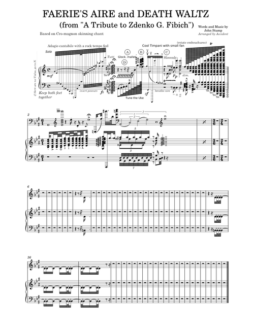 Faerie's Aire and Death Waltz (from "A Tribute to Zdenko G. Fibich") – John Stump [WIP]