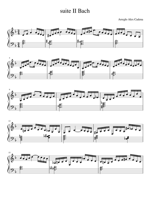 suite II Bach