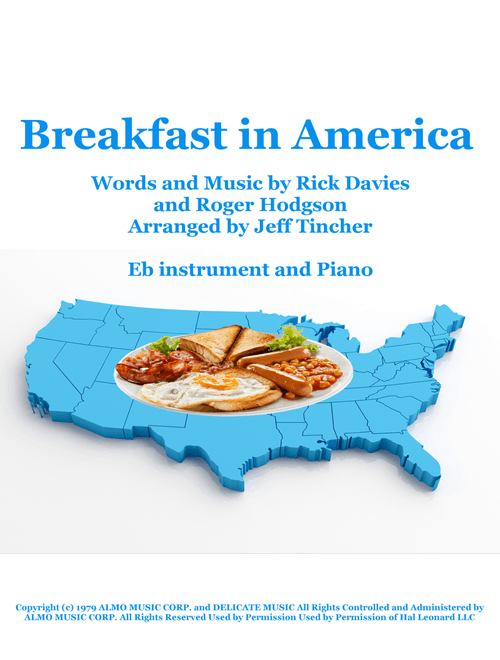 Breakfast In America (Arr. Jeff Tincher) - Supertramp (Alto Sax and Piano)