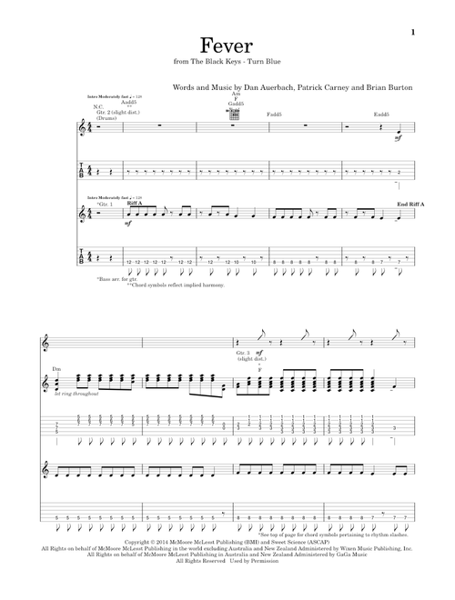 Fever - The Black Keys (School of Rock - Guitar Tab)
