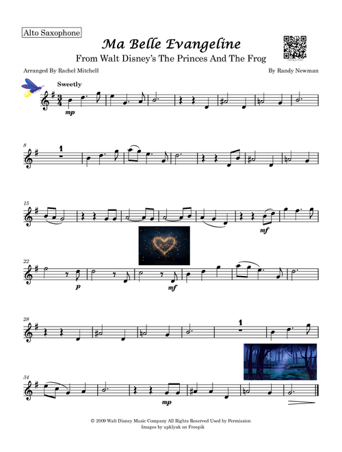 Ma Belle Evangeline (Arr. Rachel Mitchell) - Randy Newman (Alto Sax Solo)
