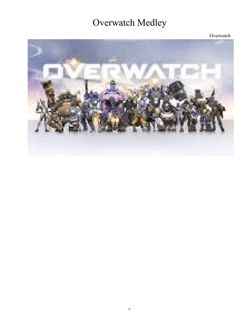 Overwatch Medley (by ear)