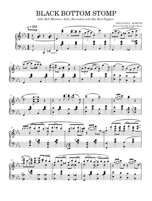 Black Bottom Stomp – Jelly Roll Morton