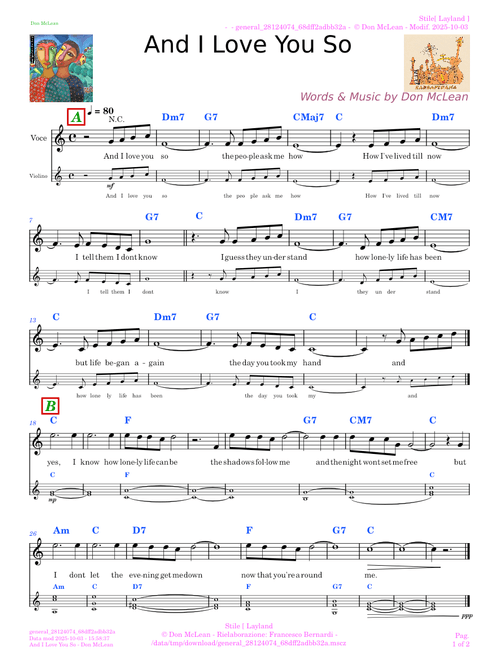 And I Love You So – Don McLean