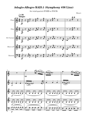 Symphony No. 36 Linz, 3rd Movement Sheet Music for Oboe