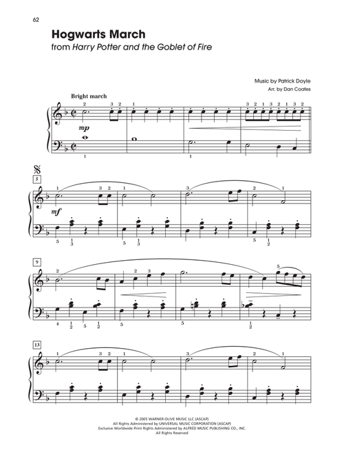 Hogwarts' March (from Harry Potter) (arr. Dan Coates) - Patrick Doyle (Easy Piano)