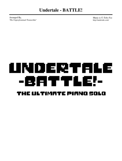 Undertale - BATTLE! 