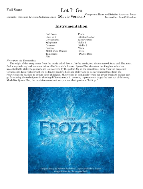 Let It Go (Movie Version) – Kristen Anderson-Lopez & Robert Lopez