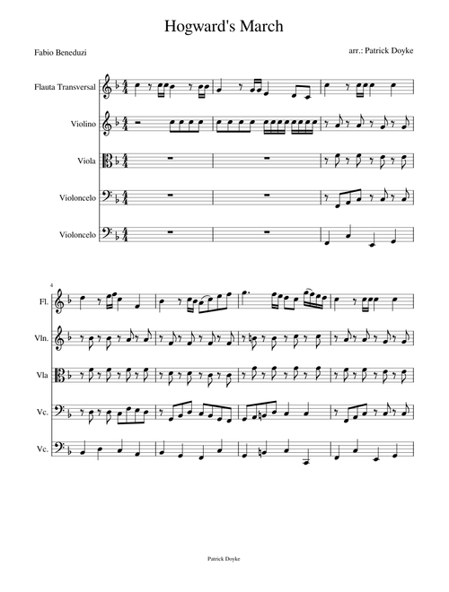 Hogward's March - Cordas e flauta