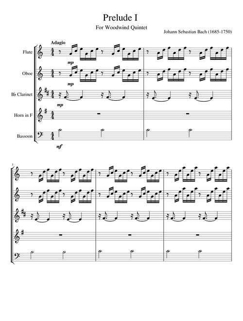 Bach Prelude I in C major
