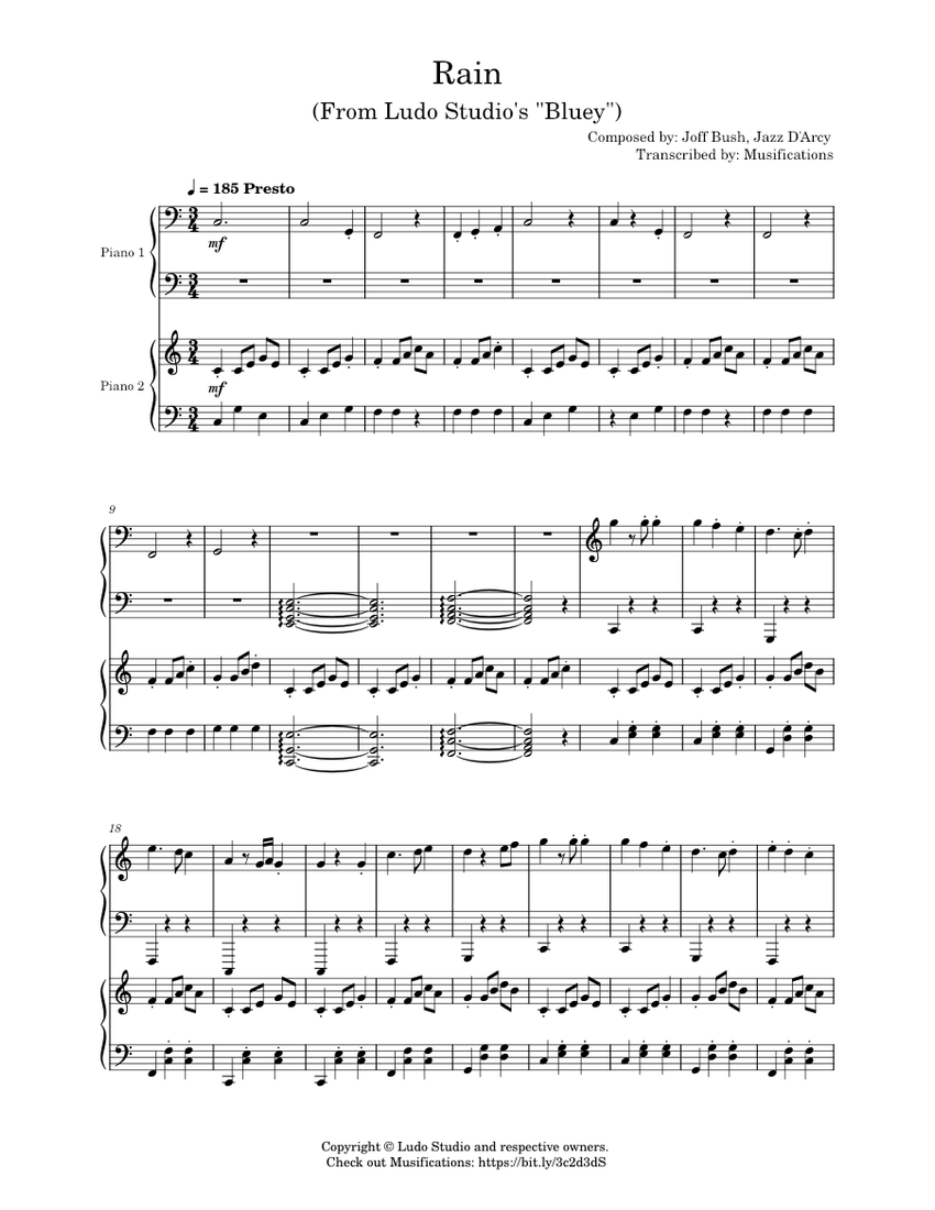 Rain (Boldly in the Pretend) (From Ludo Studio
