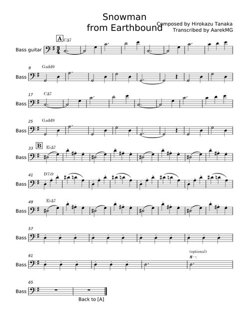 Earthbound-Snowman - Hirokazu Tanaka
