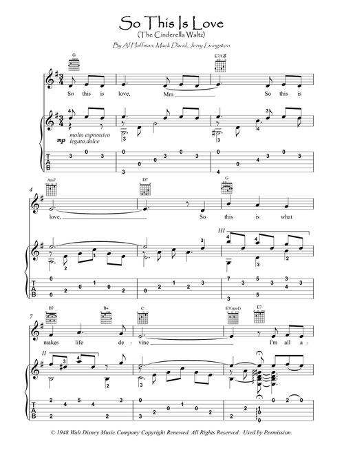 So This Is Love (Arr. PianoSheetNow) - James Ingram (Guitar Tab)