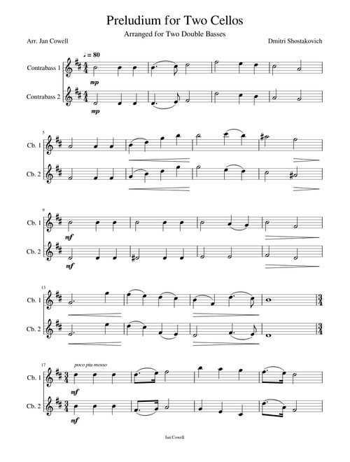 Preludium for Two Cellos - Dmitri Shostakovich