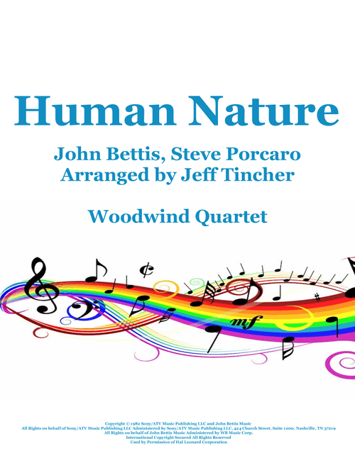 Human Nature (Arr. Jeff Tincher) - Michael Jackson (Woodwind Ensemble)