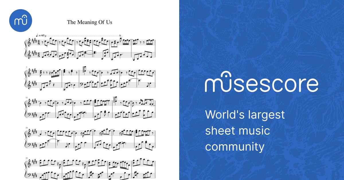 安室奈美恵 The Meaning Of Us – Namie Amuro The Meaning Of Us Sheet