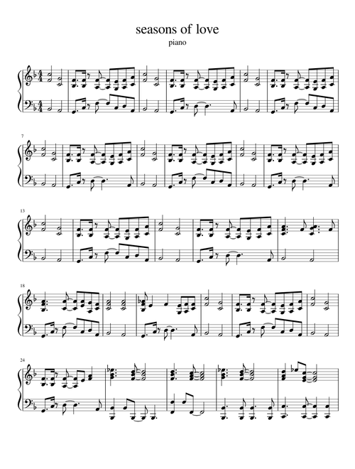seasons of love