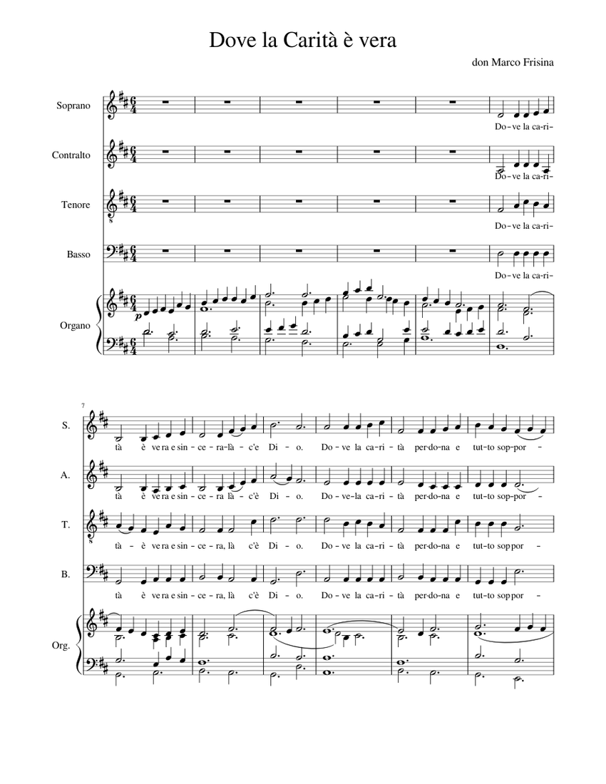 Dove la Carità è vera piano tutorial Dove la Carità è vera piano tutorial