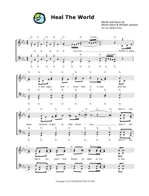 Heal The World (prelude) (Arr. Takako Fuke) - Michael Jackson (Choral, SSAA)