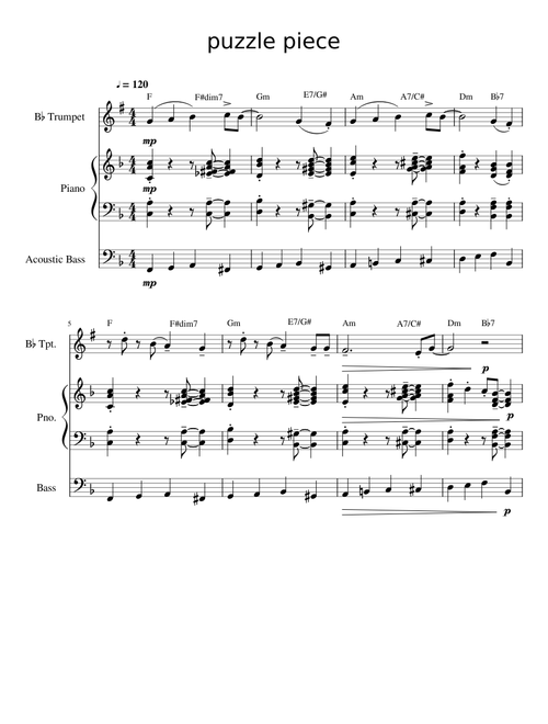 Puzzle Piece - Jazz Arrangement