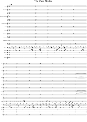The Cure medley for big band Sheet Music with Chords for Piano