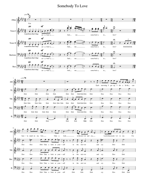 Somebody To Love (All-Parts)