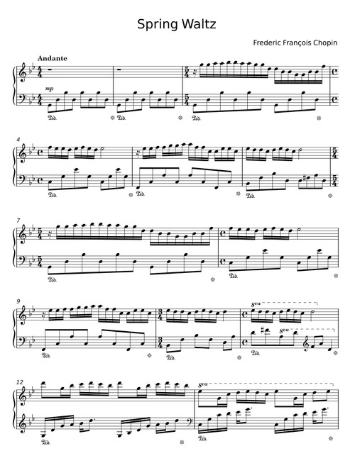 Spring Waltz - Frédéric Chopin