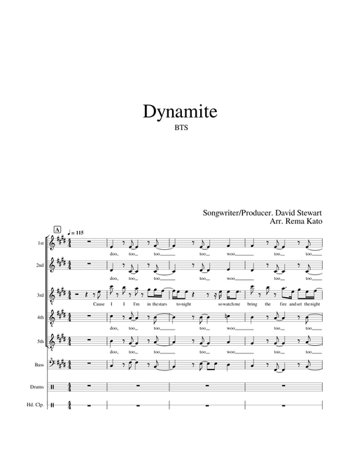 Dynamite - BTS / a cappella