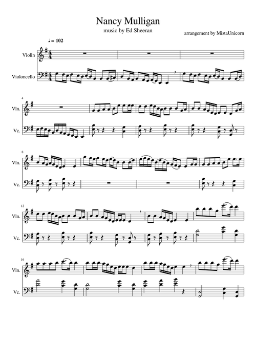 Nancy Mulligan by Ed Sheeran